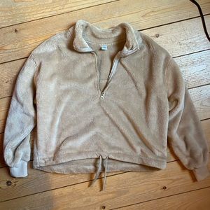 Old Navy Sherpa Half zip sweater